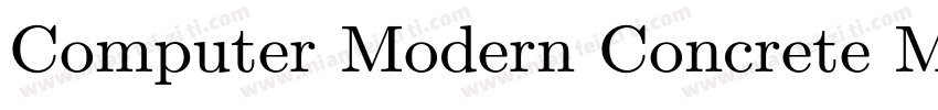 Computer Modern Concrete Medium字体转换